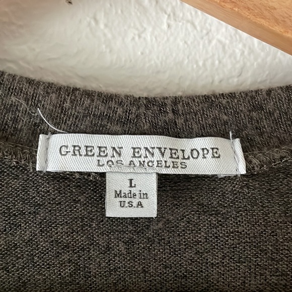 Green Envelope soft button down cardigan - Picture 5 of 7